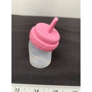 Hasbro Baby Alive Replacement Bottle Angle Neck Flat Nipple 3.5" Doll Bottle